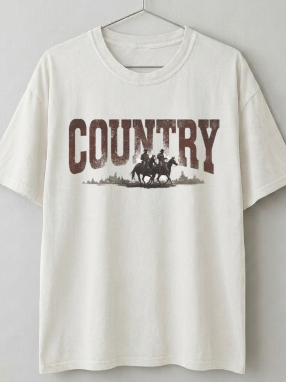 Country Retro Wild West Horse Riding Western Cowboy Graphic Tee - Gildan 5000